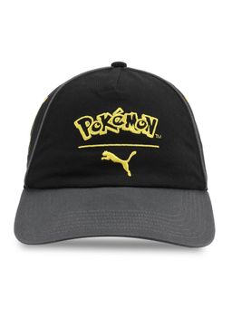 Puma - Black Embroidered Casual Cap for Men