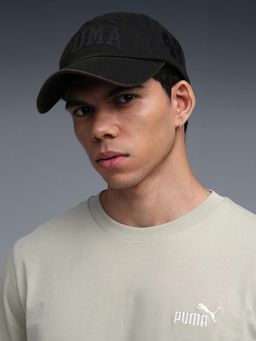Puma - Black Embroidered Casual Cap for Men