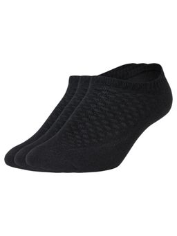 New Balance - Black Self Design Casual Socks For Men (Pack of 3) (M)
