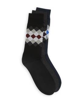 Arrow - Multi-Color Self Design Casual Socks For Men (Pack of 3)