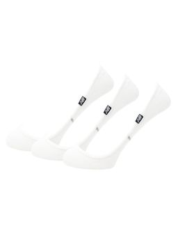 New Balance - White Solid/Plain Casual Socks For Men (Pack of 3) (S)