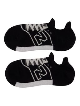 New Balance - Black Printed Casual Socks For Men (L)