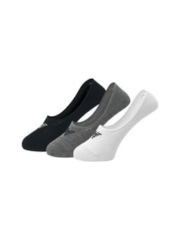 New Balance - Multi-Color Solid/Plain Casual Socks For Men (Pack of 3) (S)