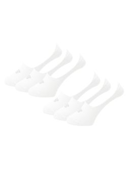 New Balance - White Solid/Plain Casual Socks For Men (Pack of 6) (S)