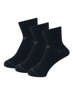 New Balance - Black Self Design Casual Socks For Men (Pack of 3) (M)