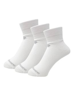 New Balance - White Self Design Casual Socks For Men (Pack of 3) (M)