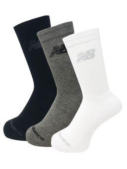 New Balance - Multi-Color Self Design Casual Socks For Men (Pack of 3) (L)
