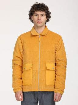 Levi's - Men Quilted Yellow Spread Collar Puffer Jacket