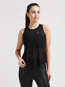 BODD ACTIVE - Black Mesh Open Back Tank