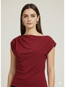 Twenty Dresses by Nykaa Fashion - Marron Top in Ballentine Fabric