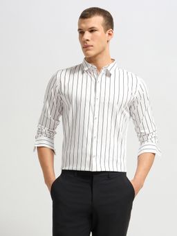 MISCHIEF MONKEY - Black Stripe Shirt for Men