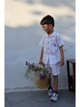 Funny Bones - Melodic Stripes Pure Linen Co-Ord (Set of 2)