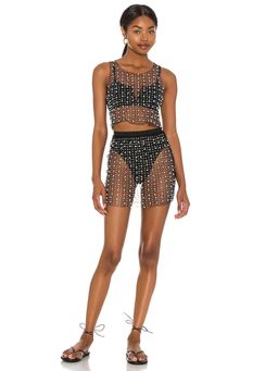 Beach Bunny - Glitzy Girl Mesh Pearl Top & Skirt Set (Set of 2)