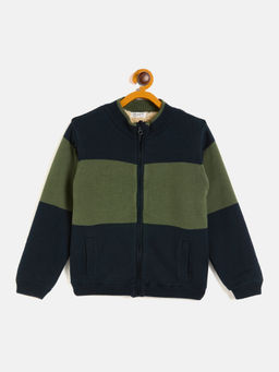 JWAAQ - Boys Multi-Color Full Sleeve Fur Lined Winter Sweater