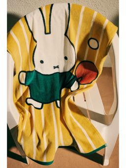 H&M - Yellow Print-Motif Terry Bath Towel