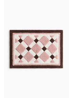 H&M - Pink Tufted Cotton Bath Mat