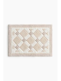 H&M - Beige Tufted Cotton Bath Mat