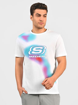 SKECHERS - Men Smoke Print T-Shirts