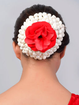 Silvermerc Designs - Mogra Beni Rose Centre Bun Juda Cover