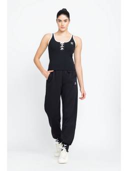adidas Originals - LACED TANKTOP Black Casual T-Shirts