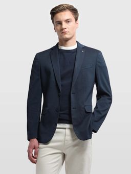 Arrow - Blue Zero Calorie Slim Fit Dobby Blazer