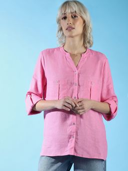 ONLY - Women Solid Pink Shirt