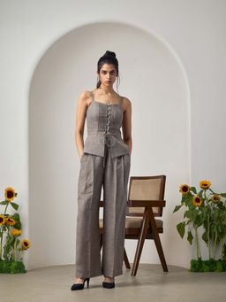 Maisolos - Serena Grey Top with Pant (Set of 2)
