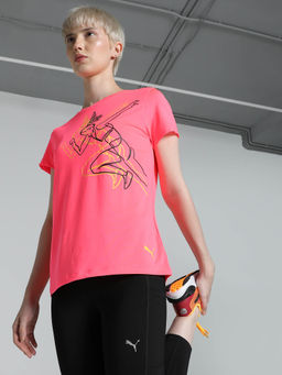 Puma - Active Graphic Iii Women's Pink T-Shirt