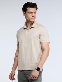 Cava Athleisure - Sand Supima Regular Fit Polo T-Shirt
