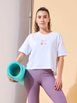 CULT - Yoga Cotton Boxy Graphic Womens T-shirt