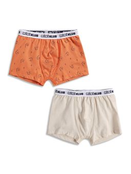 MINI KLUB - Baby Boys Dinosaur Print and Solid Trunks (Pack of 2)