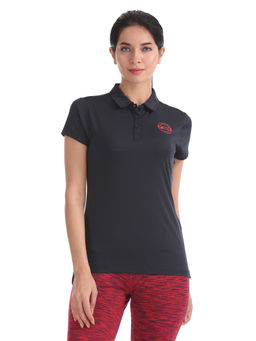 U.S. POLO ASSN. - Navy Blue Short Sleeve Active Polo Shirt