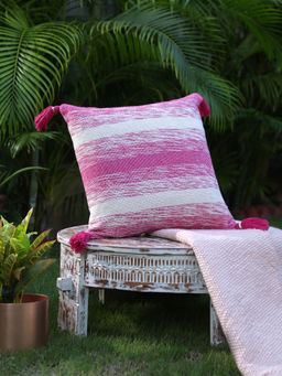 Revive Home - Pink Fuchsia Hand Woven Cushion Cover