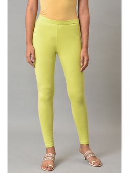 W - Green Solid Tights