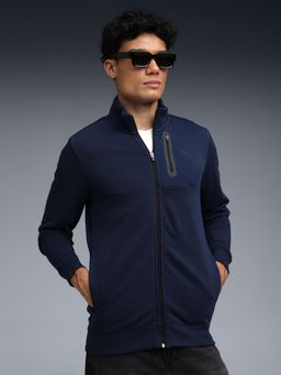 Puma - Essentials Overlay Mens Full Zip Sweat Jacket - Blue