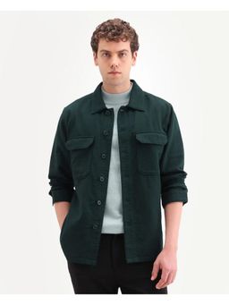 Rare Rabbit - Double Layer Twill Shacket - Green