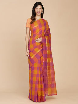 Fabindia - Multi-Color Cotton Woven Saree