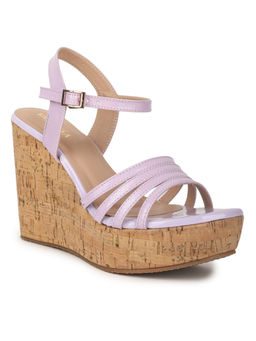 VALIOSAA - Purple Casual Solid-plain Wedges