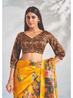 SALWAR STUDIO - Printed Multi-color Readymade Blouse