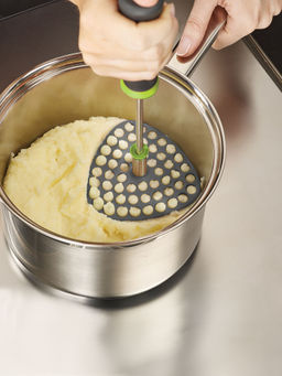 Joseph Joseph - Delta Folding Masher For thinKitchen, Potato Masher, Grey & Green