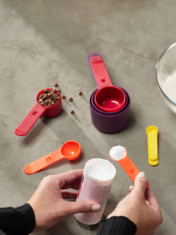 Joseph Joseph - Nest Measure Multicolour Measuring Cups Set For thinKitchen, 8-Pc Set