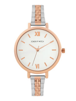 Joker and Witch - Joker & Witch Women Agnes White Dial Dual Tone Multi-Color Watch (AMWW1079) (M)