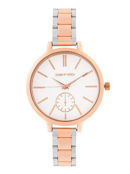 Joker and Witch - Joker & Witch Women Sleek White Dial Dual Tone Multi-Color Strap Watch (AMWW1089) (M)