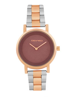 Joker and Witch - Joker & Witch Women Amsterdam Maroon Dial Dual Tone Multi-Color Strap Watch (AMWW1123) (M)