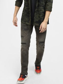 Jack & Jones - Men Solid Grey Jeans