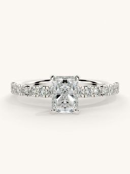 Valanova - Sterling Silver and Certified Lab Grown Diamond 0.81cts Ring - Silver