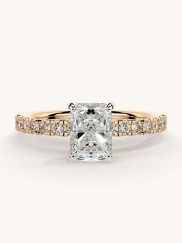Valanova - Sterling Silver and Certified Lab Grown Diamond 1.06cts Ring - Rose Gold