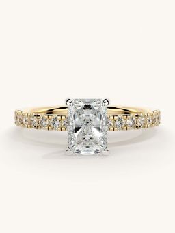 Valanova - Sterling Silver and Certified Lab Grown Diamond 1.06cts Ring - Gold