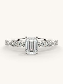 Valanova - Sterling Silver and Certified Lab Grown Diamond 0.81cts Ring - Silver