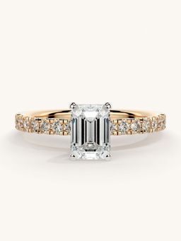 Valanova - Sterling Silver and Certified Lab Grown Diamond 1.06cts Ring - Rose Gold